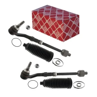 2 Febi Spurstangen vorne + Lenkmanschetten BMW 5er E60 E61 6er E63 E64