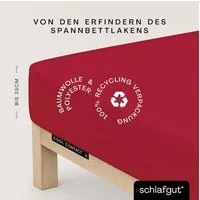 Schlafgut Spannbettlaken Cool Contact, Microfaser, Gummizug: rundum, (1 Stück), 100% gekämmte Mikrofaser