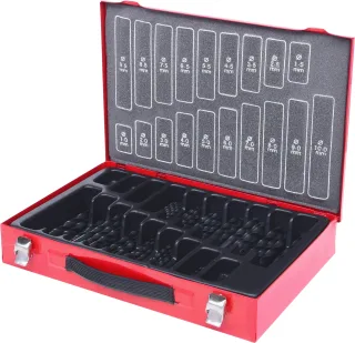 KS Tools HSS-R Spiralbohrer-Satz, 170-tlg, 1-10mm - 330.1640