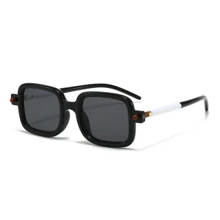 Fashion Retro Square Sunglasses UV400 Protection HD Sun Eyeglass for Outdoor Travel Driving with Case