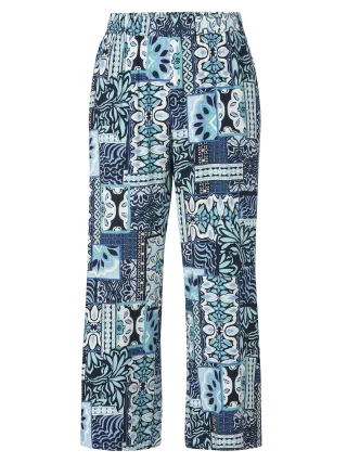 VIA APPIA DUE - Hose 7/8 gerades Bein Druck marine multicolor - Gr. - 46