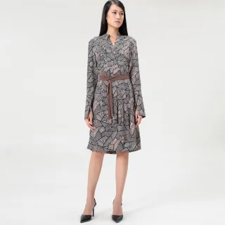 Tunikakleid mit geometrischem Vintage-Print