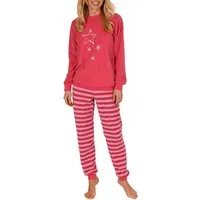 Normann Pyjama Normann Damen Frottee langarm Schlafanzug Pyjama