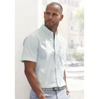 H.I.S Kurzarmhemd Regular fit Oxfordhemd kurzarm mit Button-down-Kragen aus reiner Baumwolle