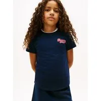 Tommy Hilfiger T-Shirt TOMMY GRAPHIC FLOCK TEE S/S Kinder bis 16 Jahre, Druck