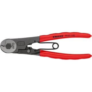 KNIPEX Bowdenzugschneider 150 mm schwarz atramentiert mit Kunststoff überzogen poliert - 9561150