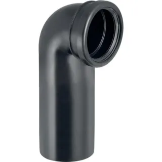 Geberit PE Wand-WC-Bogen 90 Gr DN90/90 für senkrechte Montage 366925161