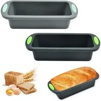 FELIXLEO Silikonform 2St Silikon Brotbackform Rechteckig 28x12x6,5cm Antihaft BPA-frei., (1-tlg)
