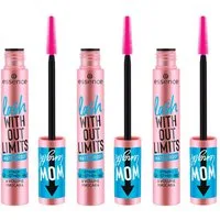 Essence Mascara lash WITHOUT LIMITS BROWN EXTREME LENGTHENING & VOLUME MASCARA, 3-tlg., mit Volumeneffekt