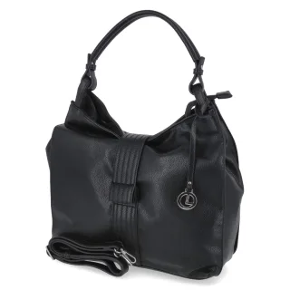 L.Credi Hobo Bag SANTINA - Gr.  - Schwarz - Kunstleder