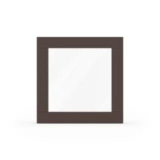 Fenster Schokoladenbraun RAL 8017, Holzfenster, Classic IV 68, 510 x 510 mm, einteilig, festverglast, individuell konfigurieren