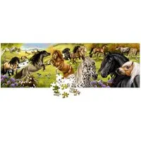 COPPENRATH DIE SPIEGELBURG Puzzle Panorama-Puzzle - Pferdefreunde (250 Teile), Puzzleteile