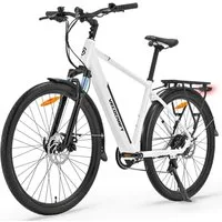VECOCRAFT E-Bike Trekkingrad Pedelec 28 Zoll 36V 10,4Ah Akku Elektrofahrrad bis 100 km THAUMAS, 7 Gang, Heckmotor, 374,4 Wh, (Leicht nur 29kg, max. Belastung 150 kg, Aluminiumrahmen, LCD-Display), Hydraulische Scheibenbremsen E-Fahrrad für Herren & D