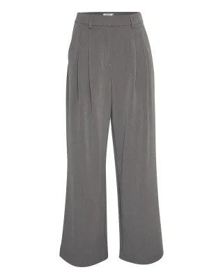 msch copenhagen - MSCHHenrika HW Pants Grey Melange - Gr. - L
