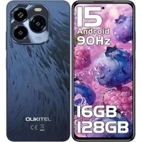 OUKITEL C65 Android 15 Smartphone (17,02 cm/6.7 Zoll, 128 GB Speicherplatz, 50 MP Kamera, 5150mA Akku, 6.7" HD 90Hz, Android 15, Dual SIM 4G)