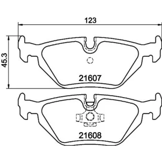 Hella Bremsbel?ge hinten BMW 3er Z1 Z3