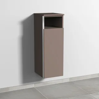 Sanipa 3way Mittelschrank mit 1 Tür und 1 offenem Fach, Taupe-Matt, BP1311T BP1311T