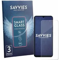 Savvies Displayschutzglas Schutzglas Panzer für Blackview Wave 10C, 3 Stück, Schutzfolie Display Schutz Glas Folie klar