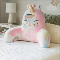 Bestlivings Sitzkissen für das Bett mit Armlehnen 66x37x48cm, Rückenstützfunktion, 100% Polyester, kuschelweich, formstabil