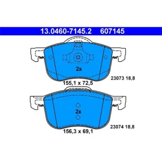 ATE Bremsbel?ge vorne Volvo S60 S80 V70 Xc70