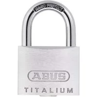 ABUS Vorhängeschloss Vorhängeschloss Titalium Kellerschloss Schlosskörper Spezial-Aluminium, (1-tlg)