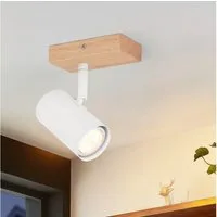 ZMH Deckenstrahler Innen Wandleuchte Weiß Metall Modern GU10 Fassung 350° Drehbar Flur, Hochwertige Material, ohne Leuchtmittel, Drehbar für Wohnzimmer Schlafzimmer Küche Treppe