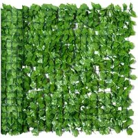 MC Star Balkonsichtschutz Sichtschutzhecke Künstliche Hecke 300x100cm, hellgrün ideal für Balkon & Wanddekoration, UV-beständig & pflegeleicht