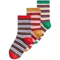 Next Kurzsocken Söckchen mit Streifen und Baumwolle, 3er-Pack (3-Paar)