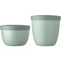 Mepal Lunchbox Ellipse Snackpots 350 & 500 ml 2er Set, Kunststoff, (2-tlg), Spülmaschinengeeignet, Mikrowellengeeignet (ohne Deckel)