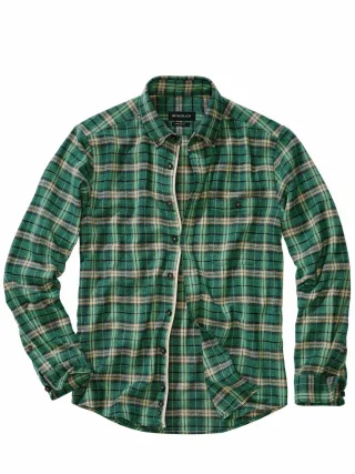 Mey & Edlich Herren Transformiertes Flanellhemd Grün 70 % Baumwolle, 25 % Polyester, 5 % andere Fasern