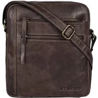 STILORD Schultertasche "Garcia" Kleine Umhängetasche Echtleder