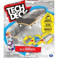 Tech Deck - Concrete Fingerboard-Rampe zum Selberbauen, Spielfahrzeug mehrfarbig, aus wiederverwendbarem Beton, mit Fingerboard
