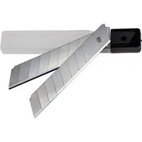 ChiliTec Cuttermesser Cuttermesser Ersatz Abbrechklingen 18mm (10 Stück) im Köcher, Klinge: 1,8 cm, (10-tlg), Cutterklingen im Köcher