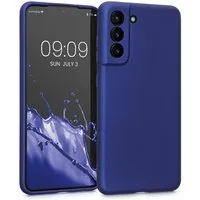 kwmobile Handyhülle Handyhülle für Samsung Galaxy S21 FE Hülle, Silikon Case metallisch schimmernd - Schutzhülle Cover