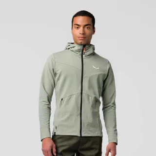 SALEWA - Puez Merino Durastretch Kapuzenkjacke Herren - Grün (Gr.48)