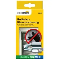 SCHELLENBERG Rollladensicherung Klemmsicherung für Rollladen System Mini und Maxi, einbruchshemmende Sicherung, 2 Stück
