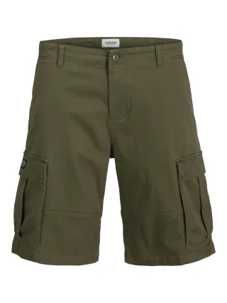 JACK&JONES - JPSTCOLE JJJONNIE CARGO SHORTS JNR olive night - Gr. - 152
