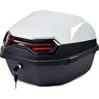 Bagtecs Kofferset Motorrad Topcase # BT11 45 Liter Universal weiß