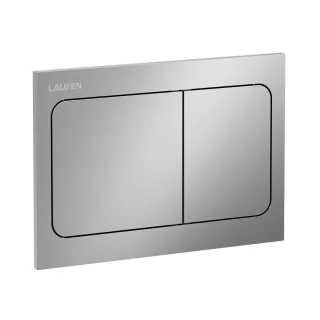 Laufen Betätigungsplatte AIR INEO mit Zweimengenbetätigung chrom matt, H9001130070001 H9001130070001