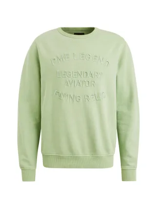 PME Legend - Crewneck gd terry quiet green - Gr. - M