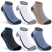 sockenkauf24 Sneakersocken 6 oder 12 Paar SPORT Socken Damen & Herren Sportsocken (6-Paar, 43-46) mit Frotteesohle Baumwolle - 16215/18 WP