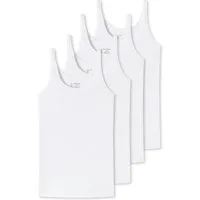 Schiesser Unterhemd Organic Cotton (Mehrpack, 4 Stück) Trägertop im 4er Pack