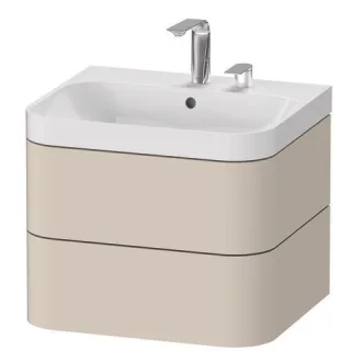 Duravit Happy D.2 Plus c-shaped Set wandhängend Taupe 575x490x480 mm - HP4345E8383 HP4345E8383