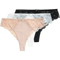 Ulla Popken Slip Strings 3er-Pack Spitze