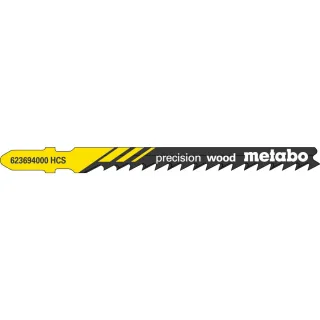 Metabo Stichsägeblätter precision wood 74 / 4,0 mm, HCS - 5 Stück - 623694000