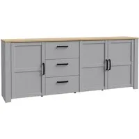 FORTE Sideboard Bohol, großes Sideboard,Breite 2,20 mtr. Soft-Close, Stauraum, Breite 220 cm