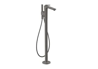 Hansgrohe Wannenmischer Bodenstehend Axor Citterio C Cubic cut brushed black chrome , 49441340 49441340