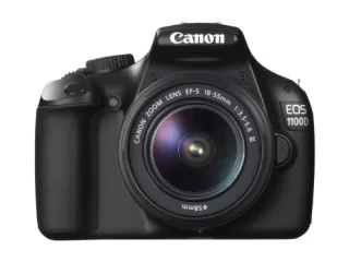 Canon EOS 1100D [12MP Live View 27"] schwarz inkl. EF-S 18-55mm 1:35-56 DC III Objektiv