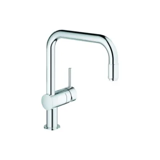 Grohe Spültischeinhebelmischer Minta Nr. 32067000 chrom, herausziehbarer U-Auslauf