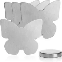 com-four Tischtuchklammern, (4-St), Tischtuchgewichte aus Edelstahl – magnetische Tischtuchklammer
